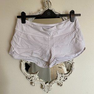 Lululemon Size 8 White Running Shorts